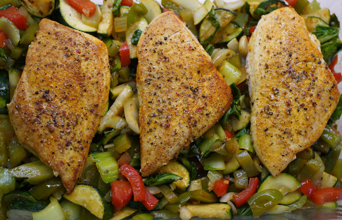 Gluten Free Lemon Chicken with Summer Squash Recipe