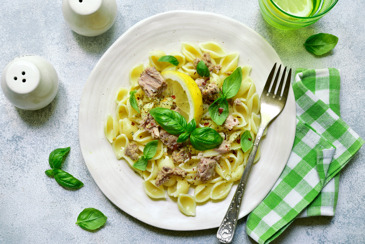 Gluten-Free Lemony Tuna Pasta - Mom's Place Gluten Free