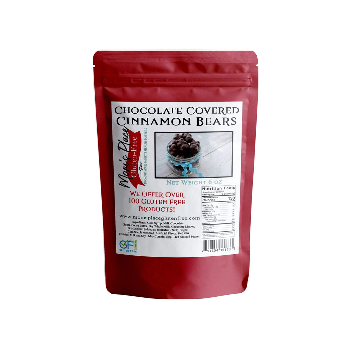 GlutenFree Chocolate Covered Cinnamon Bears