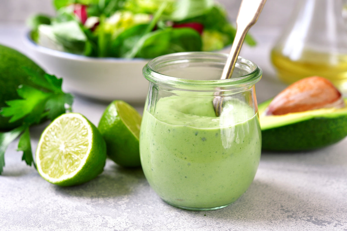 Gluten-Free Cilantro Avocado Ranch Dressing, Cilantro Rice & Black ...
