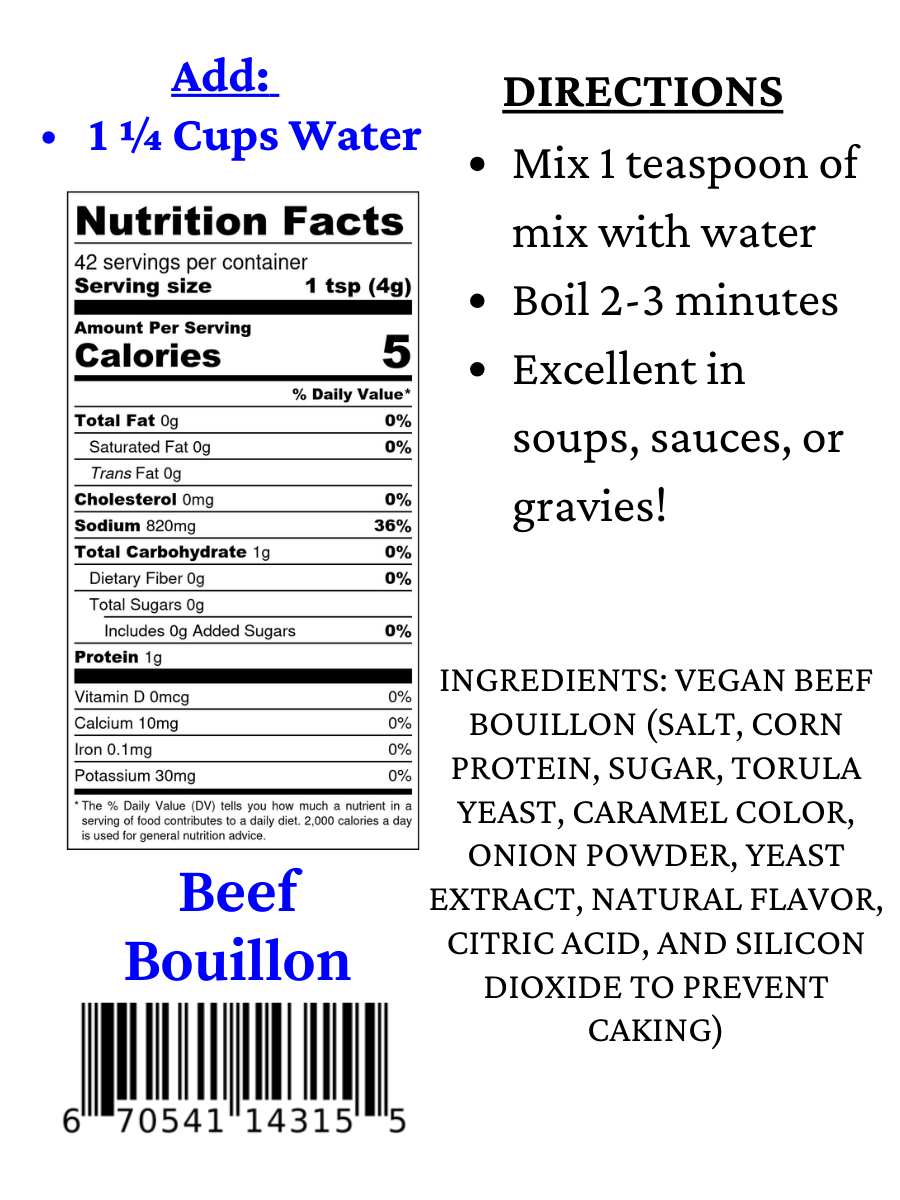 GlutenFree Beef Bouillon Mom's Place Gluten Free