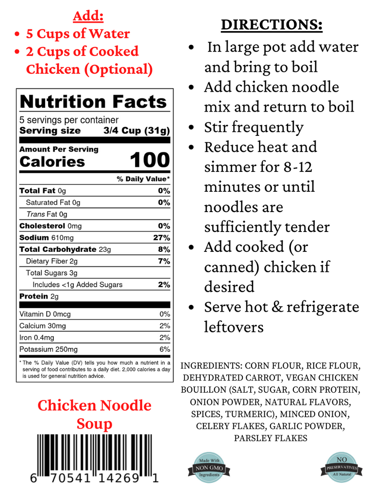 Gluten-Free Chicken Noodle Soup - Mae's Menu