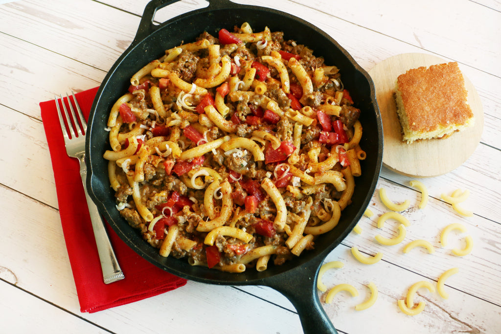 Gluten-Free Chili Macaroni Skillet Meal