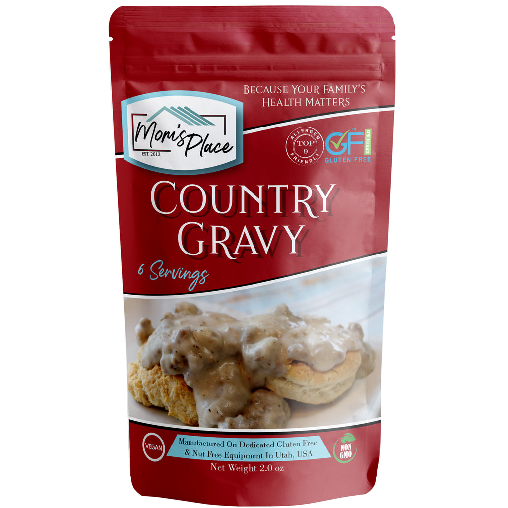 Mom's Place Gluten-Free Biscuit & Gravy Mix - Dairy Free, Nut Free Easy Mix 13.5 Oz