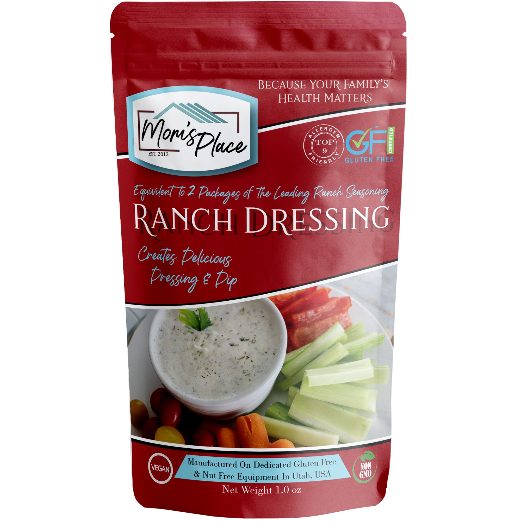 Mom's GlutenFree & Dairy Free Ranch Dressing Mix