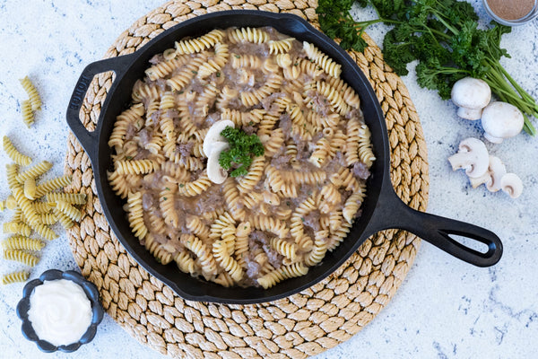 Gluten-Free Beef Stroganoff Skillet Meal